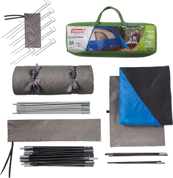 Coleman Montana Camping Tent, 6/8 Person Family Tent with Included Rainfly, - Image 5