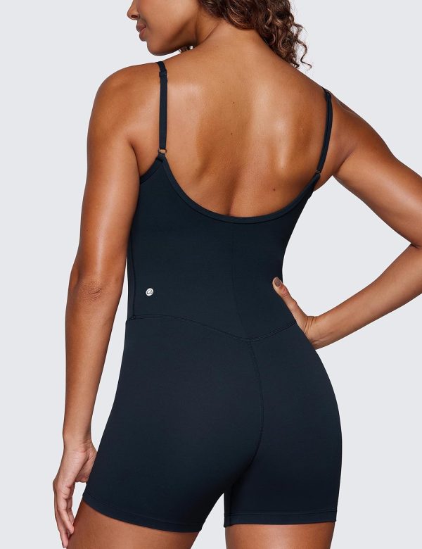 CRZ YOGA Butterluxe Athletic Rompers for Women Adjustable Strap Padded - Image 2