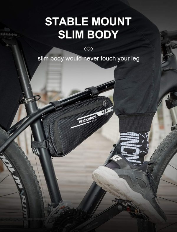 Bike Bicycle Triangle Bag Bike Storage Bag Bicycle Frame Pouch Bag for MTB - Image 5