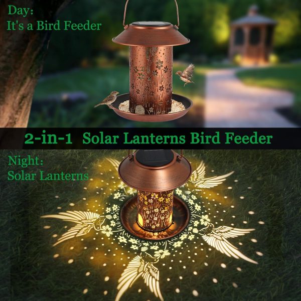 Bird Feeders for Outdoors Hummingbird Solar Lanterns Outdoor Waterproof - Image 3