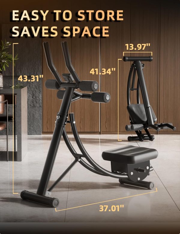 Ab Workout Equipment, Ab Machine for Home Gym Coaster With Height - Image 4
