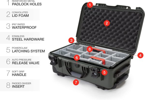 Nanuk Wheeled Series 935 Lightweight NK-7 Resin Waterproof Protective Case - Image 6