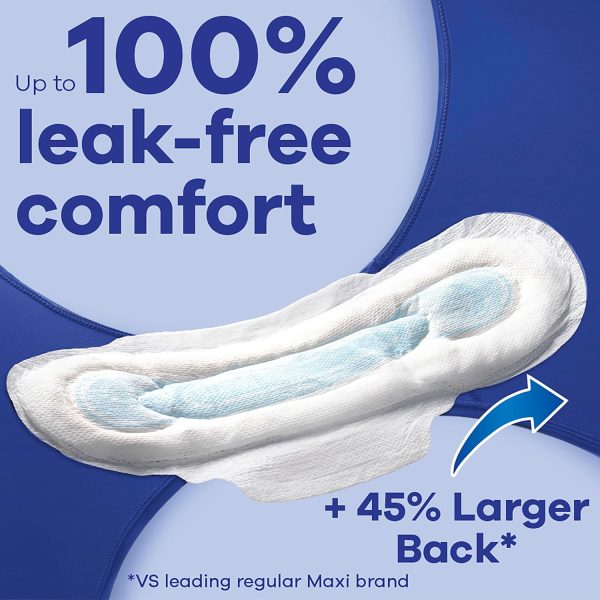 Always Maxi Overnight Pads with Wings, Size 4, Overnight, Unscented, 33 CT - Image 4