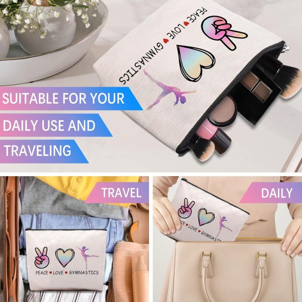 Cosmetic Makeup Bag Gifts for Gymnastics Lover Women, Gymnastic Coach Gift, - Image 6