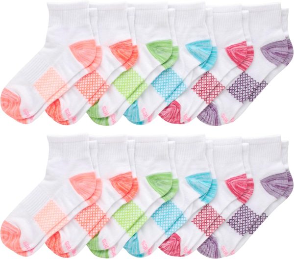 Hanes Women's 6-Pair Lightweight Breathable Ventilation Ankle Socks - Image 2
