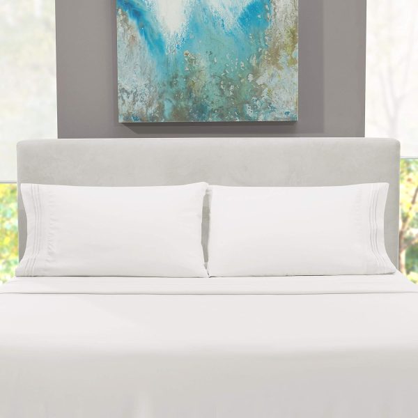 Hearth & Harbor Queen Size Sheets - 4 Piece Bed Sheet Set, Hotel Luxury - Image 5