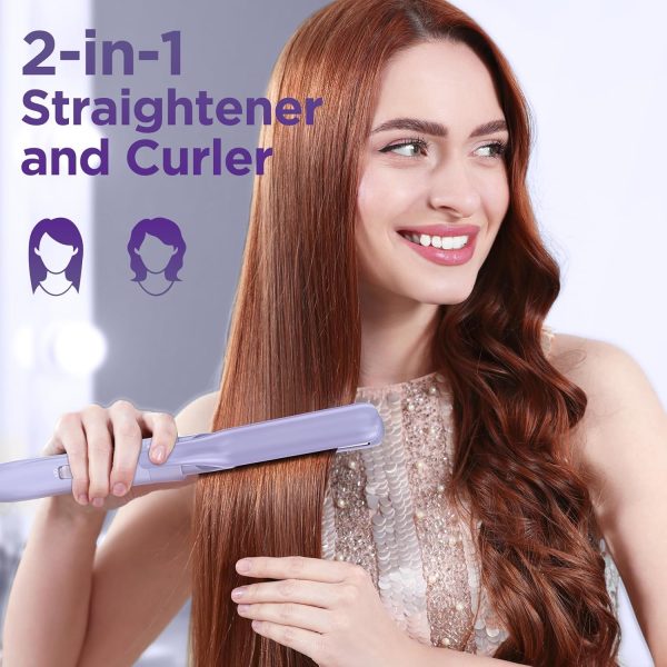 5 in 1 Wand Curling Iron-Curling Wand Set with Hair Straightener, 3 Barrels - Image 5