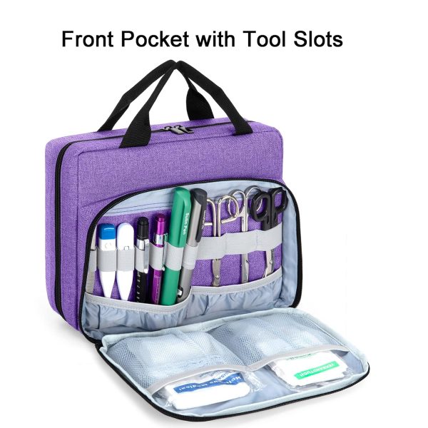 Trunab Utility Nurse Case Padded Stethoscope Case, Hold Two Stethoscopes/BP - Image 2