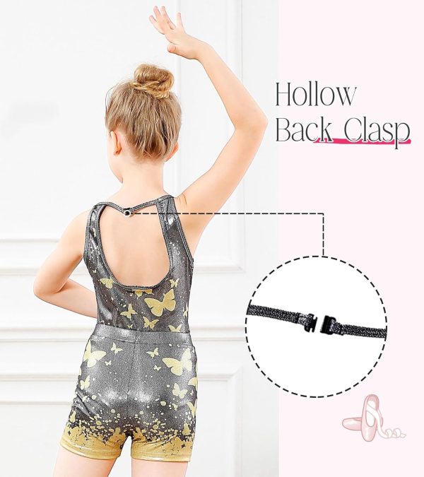 Vogseek 2 Pieces Gymnastics Leotards for Girls Sparkly Ballet Dance - Image 5