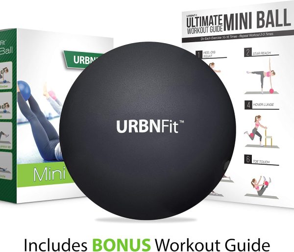 URBNFit Small Exercise Ball - 9-inch Mini Pilates Ball with Fitness Guide - Image 6