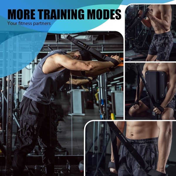 MANUEKLEAR Tricep Rope Cable Attachment Handles, Greater Range of Motion, - Image 6