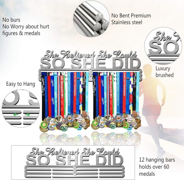 Race Medal Holder Wall Hanger,Marathon Medal Display and Runner Medal - Image 6