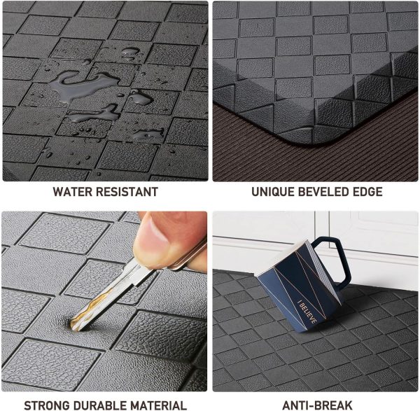 HappyTrends Floor Mat Cushioned Anti-Fatigue ,17.3"x28",Thick Waterproof - Image 3