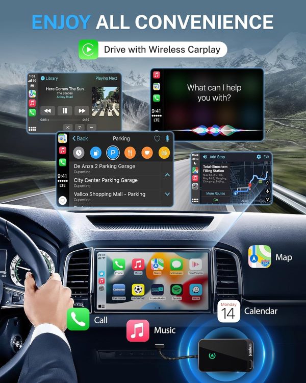Wireless CarPlay Adapter for Apple iPhone (2024 Upgraded) - Multi-User - Image 2