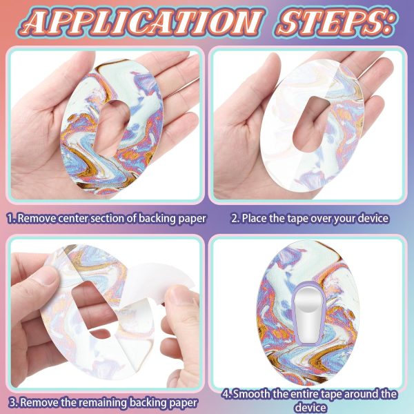 30 Pack Adhesive Patch CGM Tape Breathable Adhesive Patches Pre Cut - Image 4