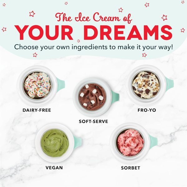 DASH My Mug Ice Cream Maker Machine (Aqua): Multi-Purpose Soft Serve Ice - Image 4