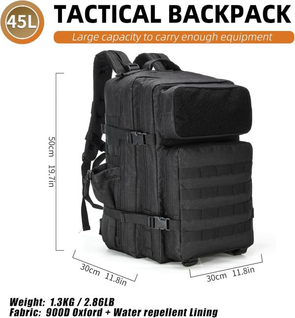 Military Tactical Backpack for Men and Women Army Camping Daypack Bug out - Image 3