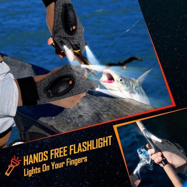 Rechargeable LED Flashlight Waterproof Gloves - 2 Pack Christmas Stocking - Image 6