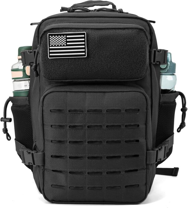QT&QY 25L/35L/45L Military Tactical Backpack For Men Molle Daypack 3 Day - Image 2