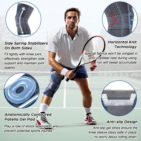 NEENCA Professional Knee Brace for Pain Relief, Medical Knee Compression - Image 3