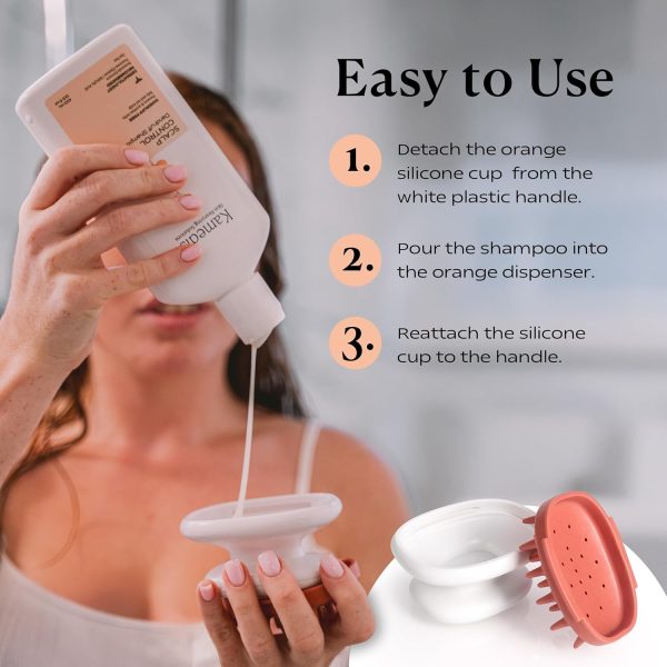 KAMEDIS Scalp Massager Brush - Silicone Gentle Scalp Scrubber, Exfoliator & - Image 4
