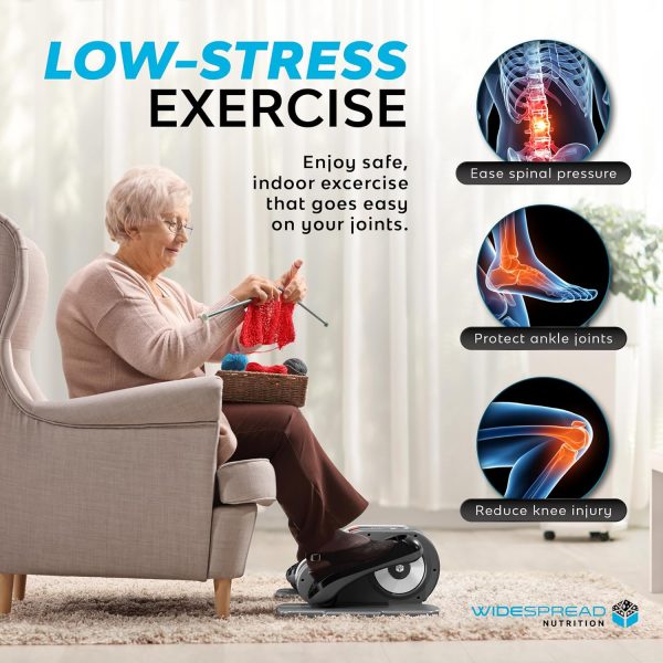 Under Desk Elliptical Machine, Electric Seated Leg Exerciser, Mini Ellipse - Image 5