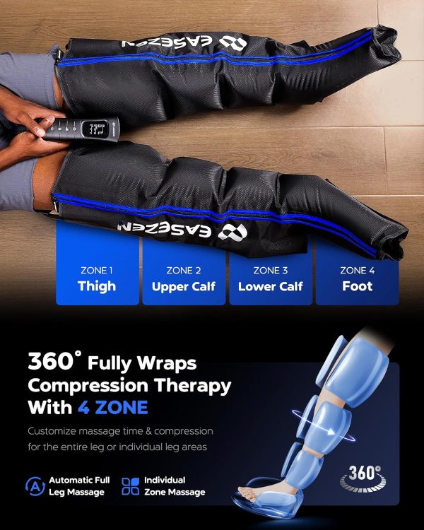 Leg Massager for Circulation and Pain Relief, Air Compression Therapy - Image 4