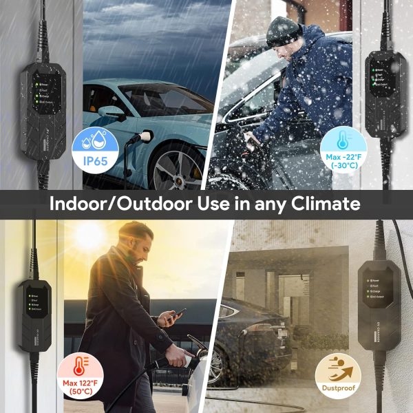 Skysword Ⅱ Level 1 EV Charger (110V, 16A, 25ft), EVSE Home Electric Vehicle - Image 3