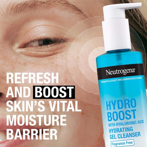 Neutrogena Hydro Boost Fragrance Free Hydrating Gel Facial Cleanser with - Image 2