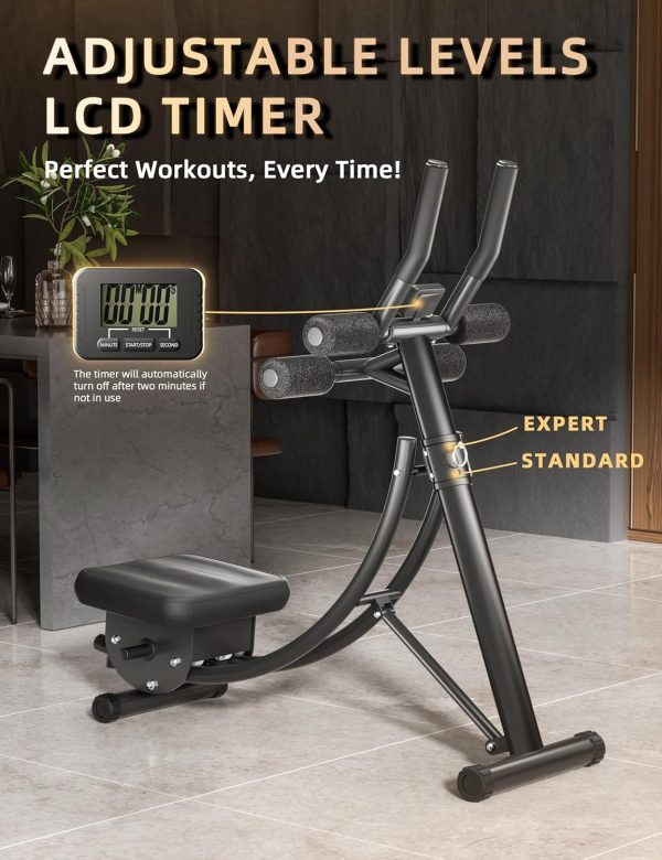 Ab Workout Equipment, Ab Machine for Home Gym Coaster With Height - Image 6