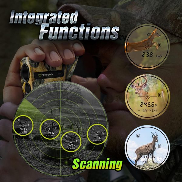 TIDEWE Hunting Rangefinder Mini with Rechargeable Battery, 875Y Laser Range - Image 2