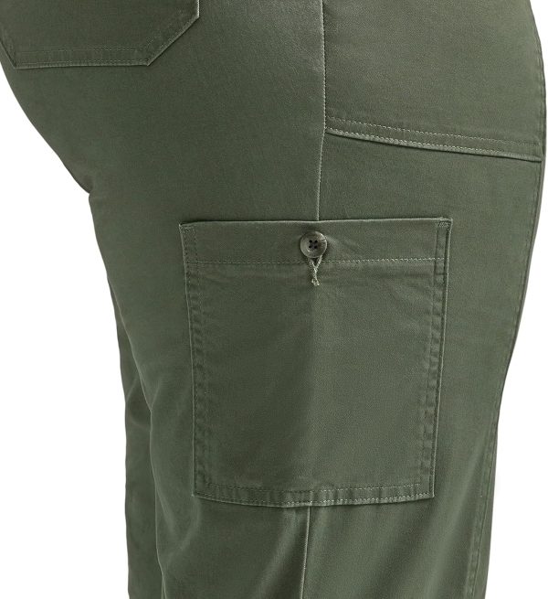 Lee Women's Plus Size Ultra Lux Comfort with Flex-to-go Utility Pant - Image 6