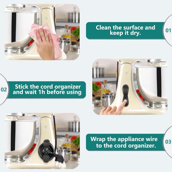 6 pcs Cord Organizer for Kitchen Appliances,Appliance Cord Wrappers,Cord - Image 9