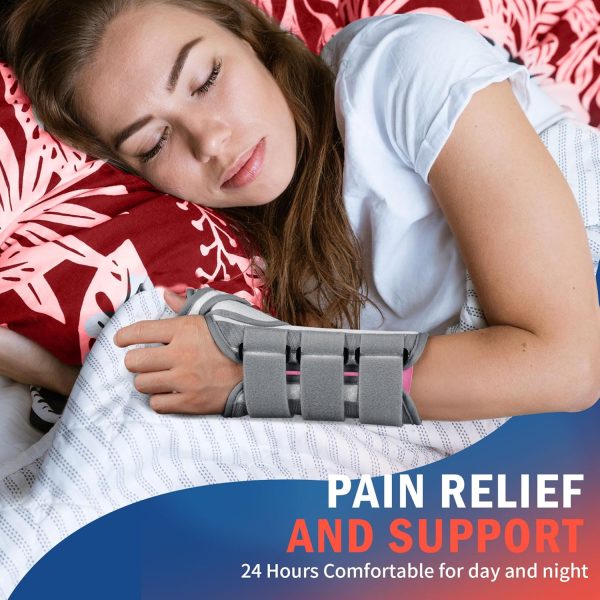 FEATOL Carpal Tunnel Wrist Brace Night Support, Wrist and Thumb Brace for - Image 6