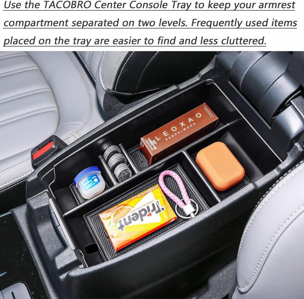 TACOBRO Center Console Organizer Tray Compatible with Ford Escape 2020-2024 - Image 2