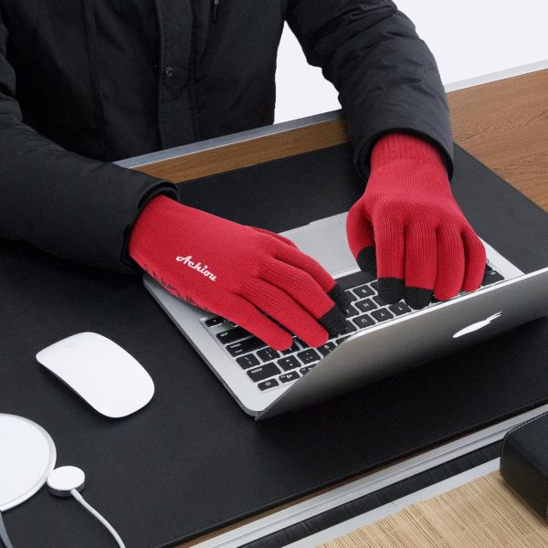 Achiou Winter Gloves, Gloves for Men Women, Upgraded Touch Screen Texting - Image 4
