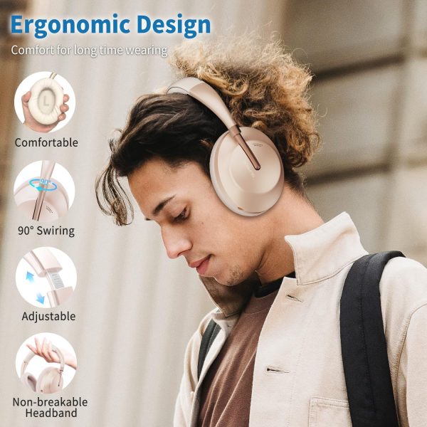 Wireless Bluetooth Headphones Active Noise Cancelling Over-Ear Headphones - Image 4