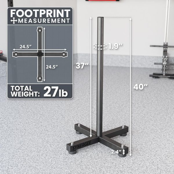 Synergee Olympic Weight Plate Rack. Stackable Weight Rack. Holds 2” Plates - Image 3