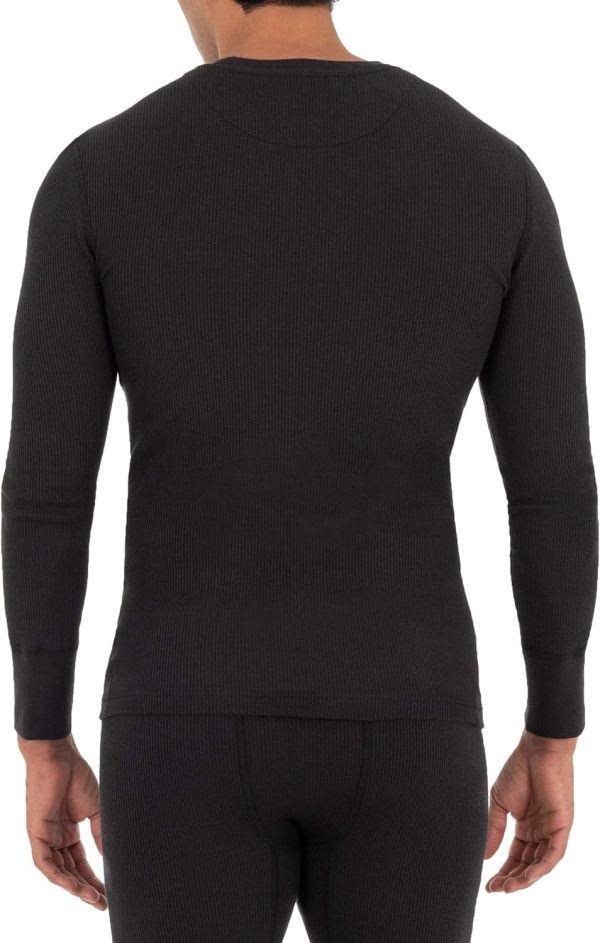 Fruit of the Loom Men's Recycled Waffle Thermal Underwear Crew Top (1 and 2 - Image 5