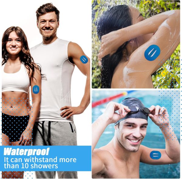 Nuanchu 36 Pieces Adhesive Patches Compatible with Dexcom G6 Shower - Image 6