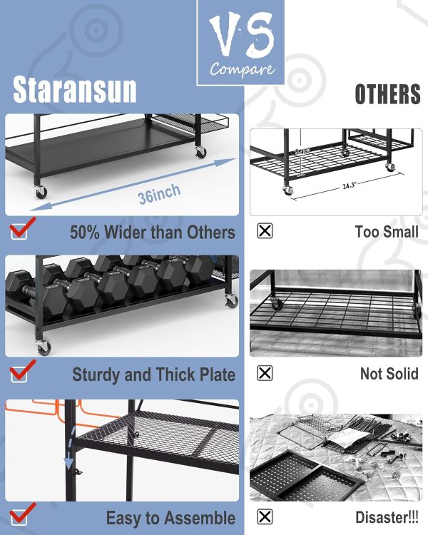 Yoga Mat Storage Rack, Home Gym Workout Accessories Organizer, Sporting - Image 5