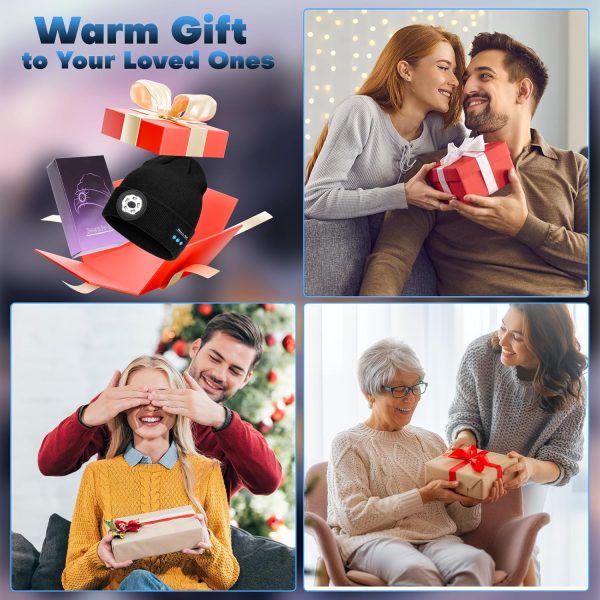 Bluetooth Beanie with Light, 2024 New Musical Knitted Hat with Headphone, - Image 7