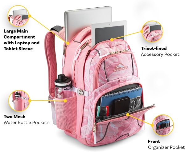 High Sierra Swerve Laptop Backpack, True Navy, One Size - Image 6