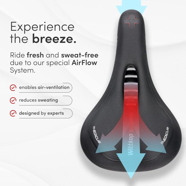 Wittkop Bike Seat I Bicycle Seat for Men and Women, Waterproof Bike Saddle - Image 5