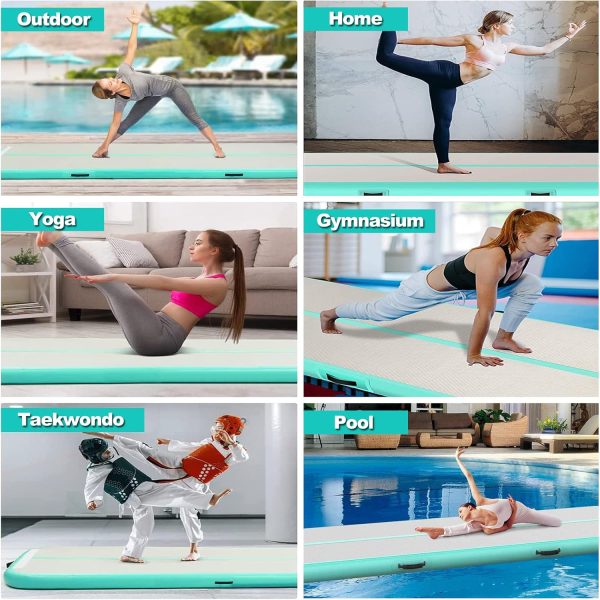 13ft/16ft/20ft Inflatable Air Gymnastics Mat Training Mats 4.3ft Widening 4 - Image 6