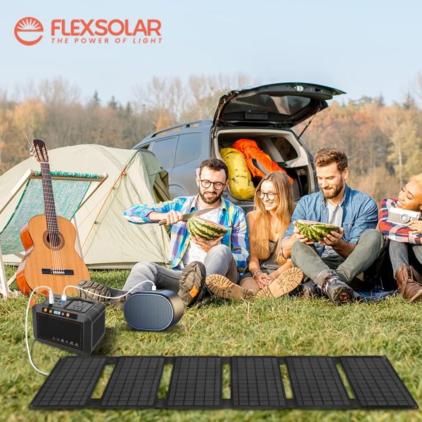 FlexSolar 40W Foldable Solar Panel Charger with USB-C and USB-A Outputs for - Image 8