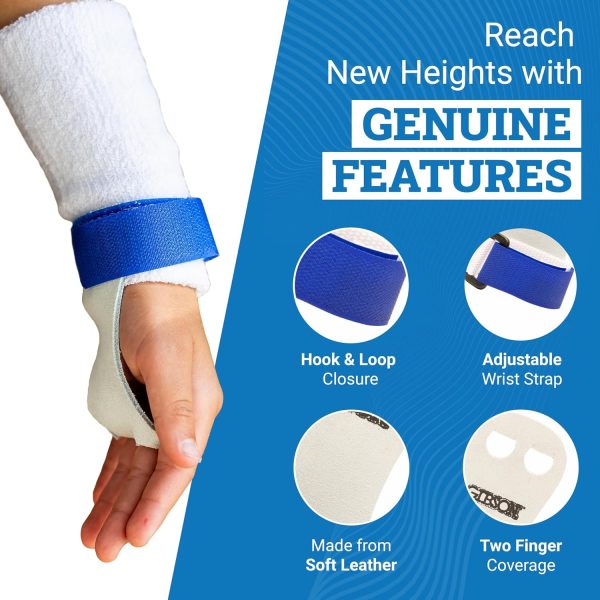 Gibson Rainbow Gymnastics Grips for Beginner, Unisex Durable Leather Grip - Image 3