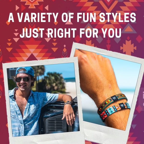 Hang Loose Bands - Coastal Bracelet for Men, Women & Teens - Comfy Tribal - Image 3