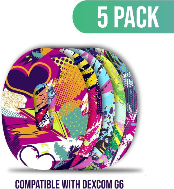 Dexcom G6 Adhesive Patches (5 Pack), Waterproof & Sweatproof CGM Sensor - Image 2