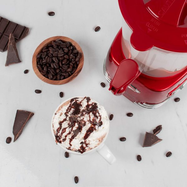 Nostalgia Retro Frother and Hot Chocolate Maker and Dispenser, 32 Oz, for - Image 7
